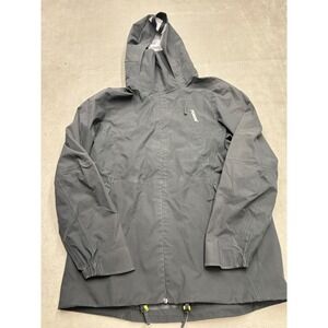 Forum Insulated Riding Gray Hooded Snowboard Jacket Active Stretch Men's M